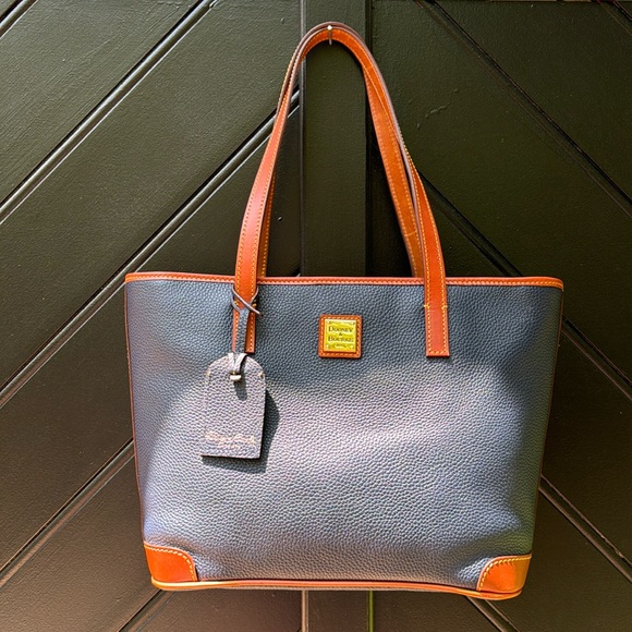 NWT Dooney and Bourke pebble leather Charleston tote midnight blue